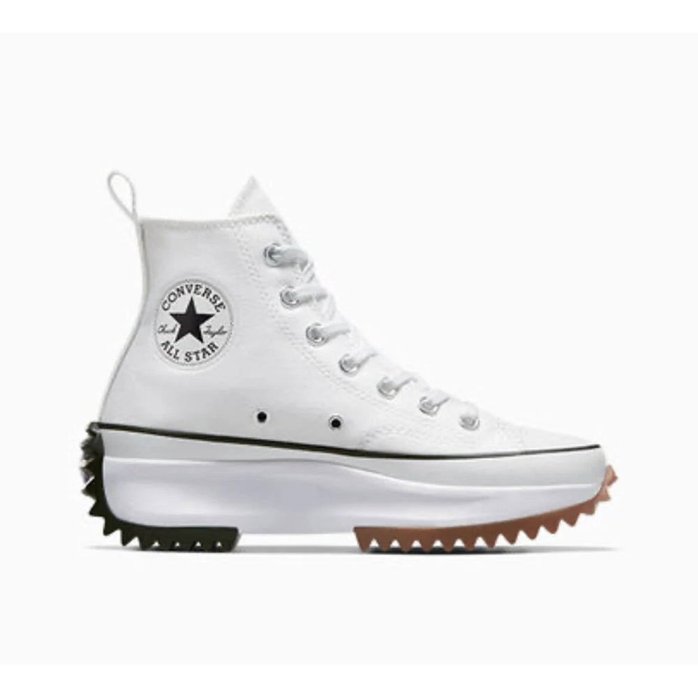 Converse Run‎ Star Hike Platform High Top Womens Size 10.5 White/Black/Gum Shoes